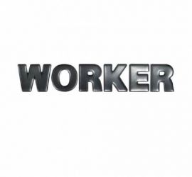 Emblema resinado frontal WORKER