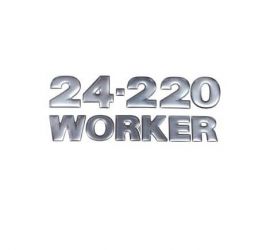 Emblema resinado lateral 24-220 WORKER