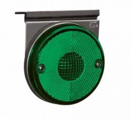 Lanterna lateral com suporte lente verde Randon ( 65mm )
