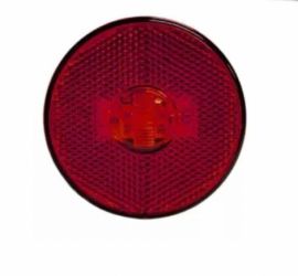 Lanterna lateral s/ sup. c/ conector lente vermelha Randon ( 85mm )