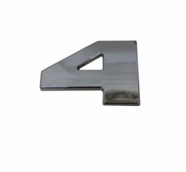 Letreiro 4 Cargo (após 2010) ( Injetado e Cromado )