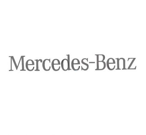Emblema resinado tapa sol MERCEDES-BENZ ( Cinza )