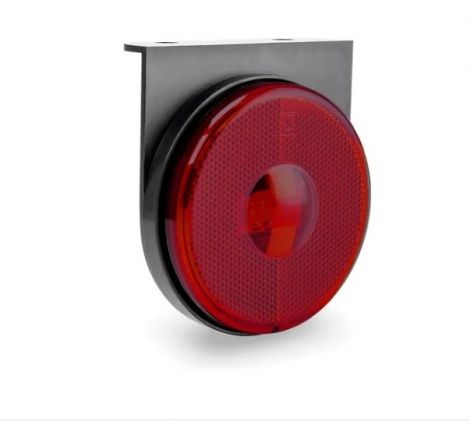 Lanterna lateral c/ sup. c/ conector lente vermelha Randon ( 85mm )