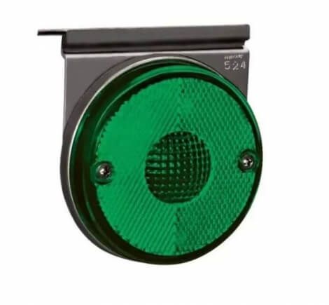 Lanterna lateral com suporte lente verde Randon ( 65mm )