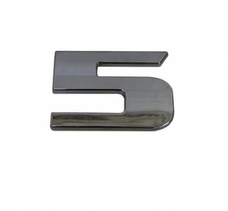 Letreiro 5 Cargo (após 2010) ( Injetado e Cromado )