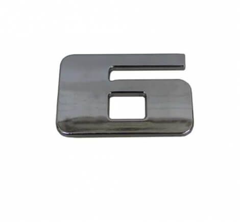 Letreiro 6 e 9 Cargo (após 2010) ( Injetado e Cromado )